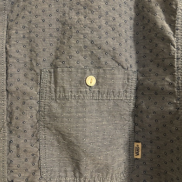 Vans XL Blue Button Up Short Sleeve - Picture 3 of 4